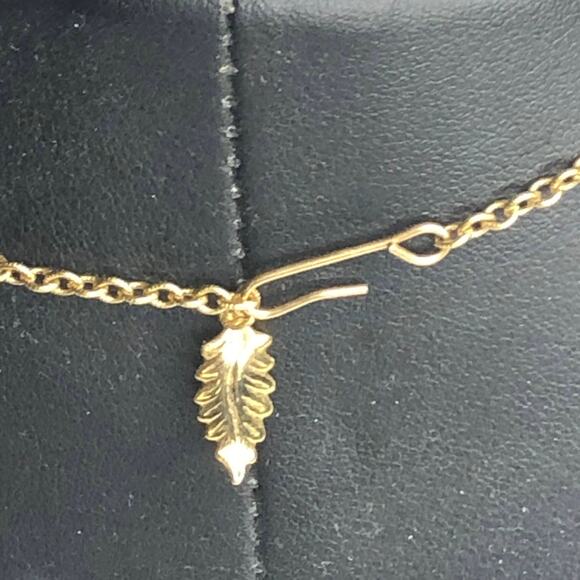 Vintage Necklace Gold Purple Grape Dainty - Picture 3 of 3